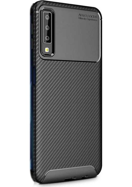 Samsung Galaxy A70 Kılıf Negro Dizayn Silikon+Nano Glass Siyah