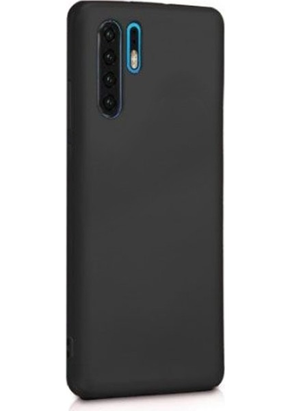 Huawei P30 Pro Kılıf Premier Silikon Esnek Koruma+Full Kapatan Cam Siyah