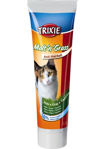 Trıxıe Çim ve Taurinli Kedi Malt Pasta 100 Gr