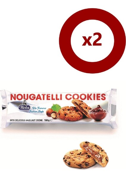 Nougatelli Cookies 175 gr 2'li Set