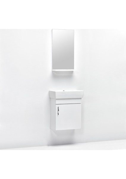 Ebeveyn Slim 50 cm Mdf Banyo Dolabı Beyaz