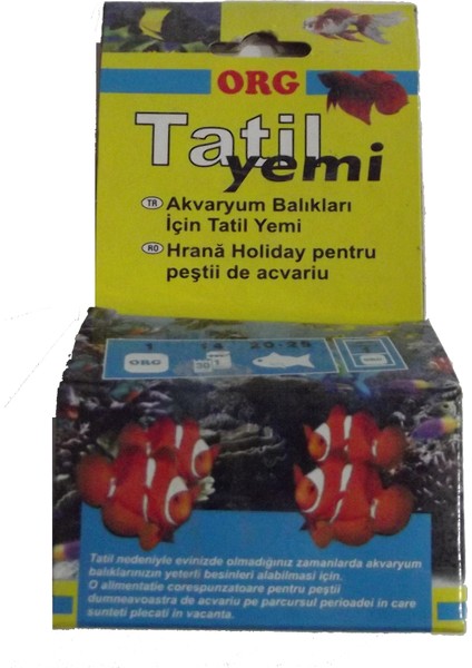 Akvaryum Balığı Tatil Yemi̇