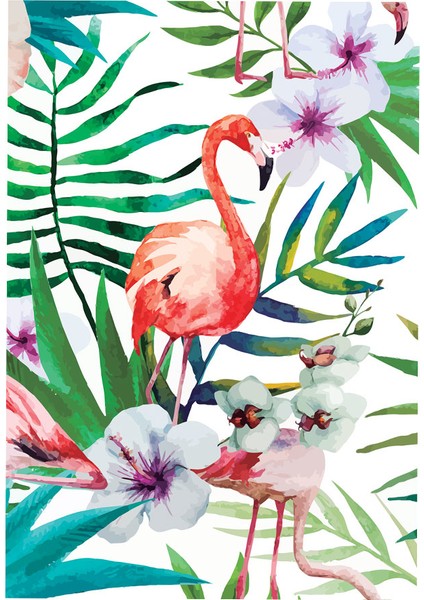 Lovely Spr Flamingo Flowers 64715-6