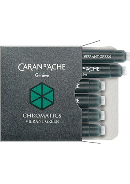 Caran d'Ache Dolmakalem Kartuşu Vibrant Green 6'lı