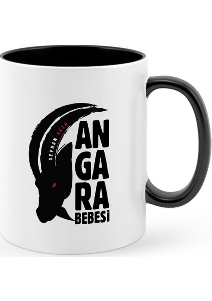 Kişiye Özel Angara Bebesi Siyah Kupa Bardak - 3