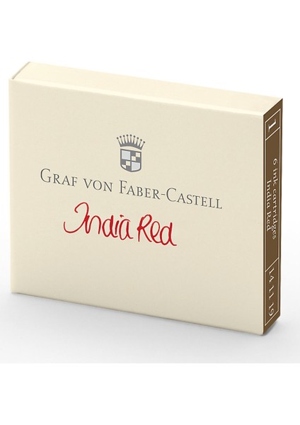 Graf Von Faber Castell Kartuş Hint Kırmızısı 141119