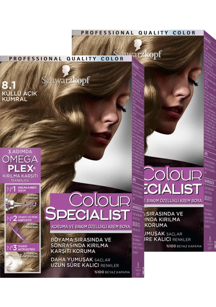 Colour Specialist 8+-1 Küllü Açık Kumral x 2 Adet