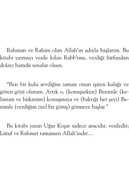 Allah De Ötesini Bırak 2 : Niyet - Uğur Koşar