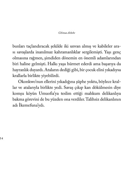 Parçalanma - Chinua Achebe