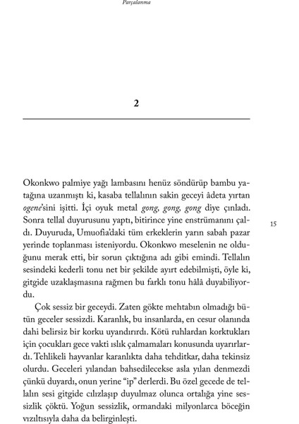 Parçalanma - Chinua Achebe