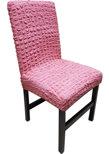 Bürümcük Sandalye Kılıfı 6'lı Takım Pembe