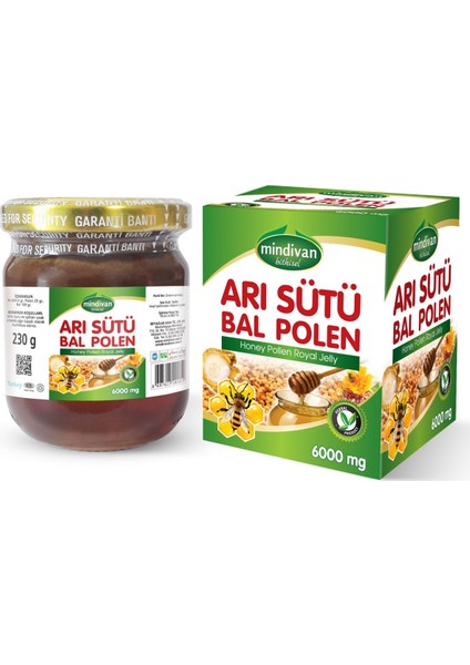 Arı Sütü Bal Polen (Normal) 230 gr