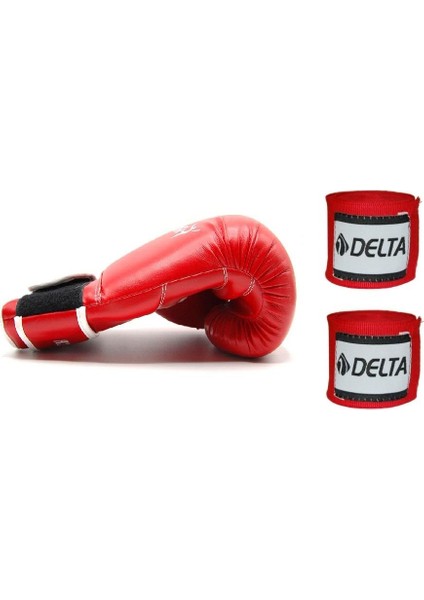 Ravel Fighter Deluxe PU Boks Eldiveni + Boks El Bandajı Seti