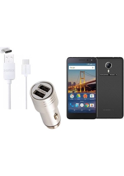 General Mobile Gm5 Plus Hızlı Araç Şarj Cihazı Set