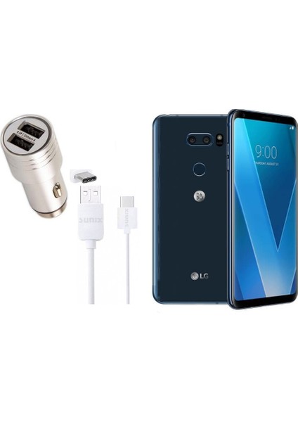 Lg V30 - Lg V20 Metal Hızlı Araç Şarj Cihazı Set fiyatları