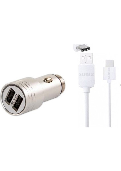 Vestel Venus Z20 Z30 Metal Hızlı Araç Şarj Cihazı Set