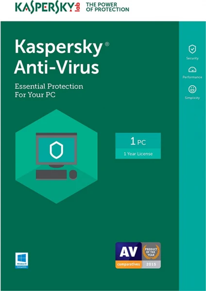 Anti-Virus 1 Kullanıcı 1 Yıl Virüs Programı Digital Lisans