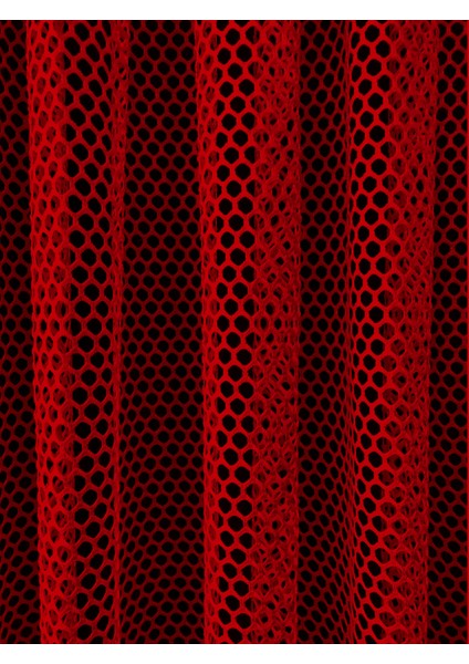 Lüx Avangart Bordo 1/2,5 Orta Pileli File Tül Perde - 100x150 cm fiyatları