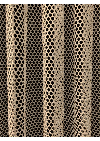 Lüx Avangart Nohut 1/2 Seyrek Pileli File Tül Perde - 100x230 cm fiyatları