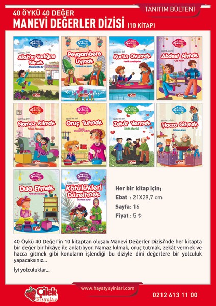 40 Öykü 40 Değer / Manevi Değerler Dizisi (10 Kitap) - Nezihe Ak İnci