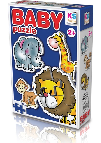 Baby Puzzle Okul Öncesibaby Puzzle Vahşi Hayvanlar