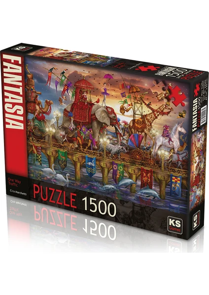 KS Games 1500 Parça One Way Traffic Puzzle - Ciro Marchetti