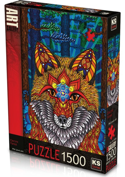 KS Games Electric Forest 1500 Parça Puzzle - Phil Lewis Art