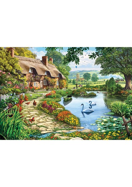 Cottage By The Lake 1500 Parça Puzzle