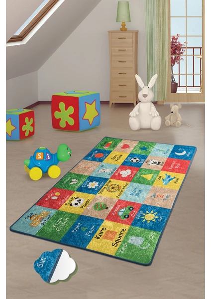 Chilai Home Learning 140X190 Cm Çocuk Ve Bebek Halısı Djt