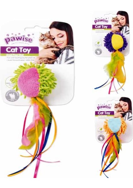 Kuyruklu Peluş Top Kedi Oyuncağı