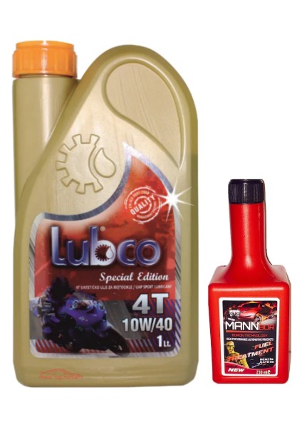 4T 10W40 1 Lt Motosiklet Yağı+250Ml Benzin Katkısı Hediyeli
