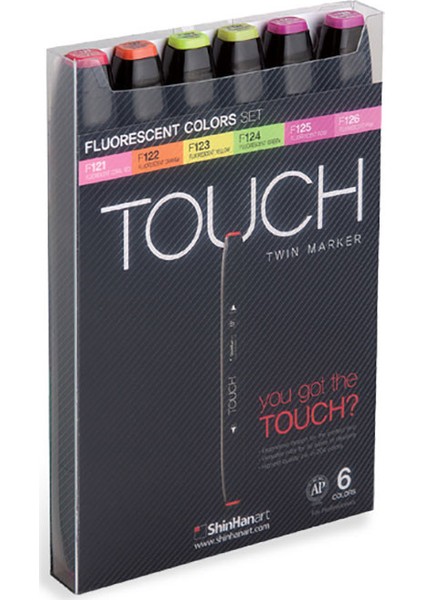 Touch Twın Marker 6Lı Set Florasan Renkler