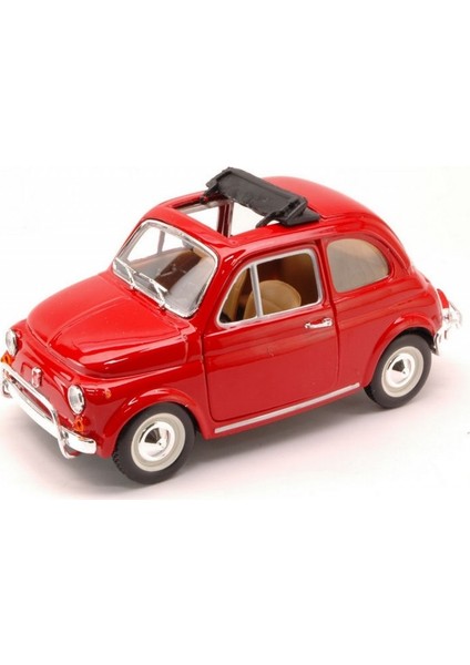 Burago 1/24 Ölçek Fiat 500L 1968 Model Klasik Araba