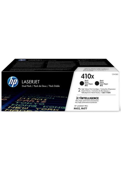 410X-CF410XD Siyah Toner Yüksek Kapasiteli İkili Paket