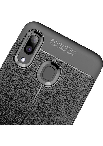 Samsung Galaxy A20 Leather Tpu Silikon Kılıf