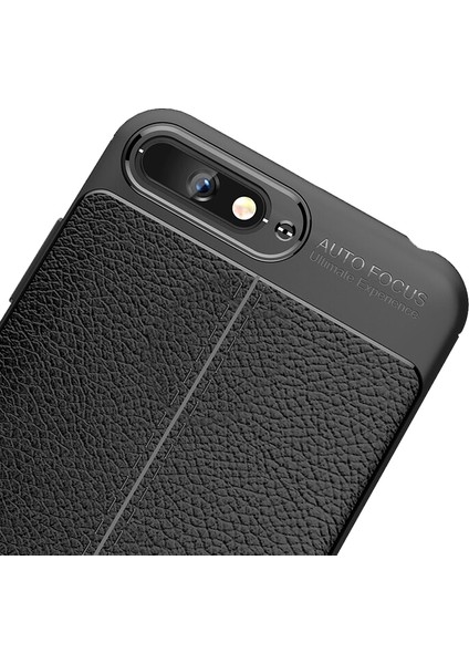 Huawei Y6 2018 Leather Tpu Silikon Kılıf