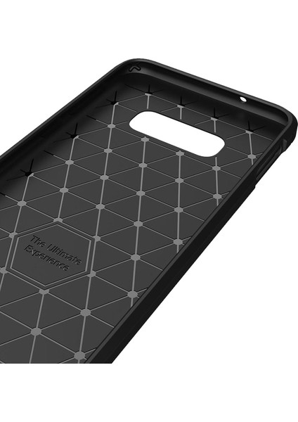 Samsung Galaxy S10E Brushed Carbon Fiber Silikon Kılıf