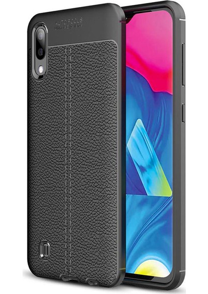 Samsung Galaxy M10 Leather Tpu Silikon Kılıf