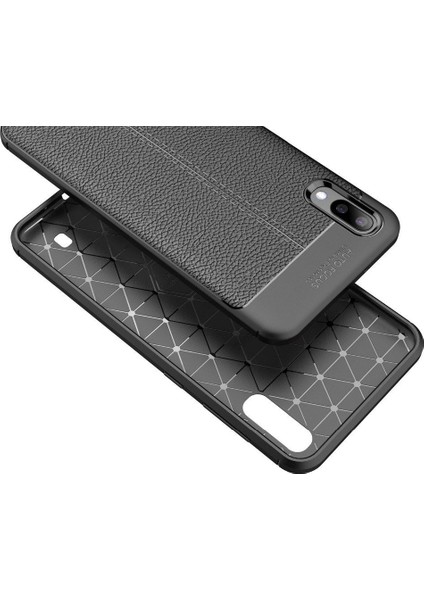 Samsung Galaxy M10 Leather Tpu Silikon Kılıf