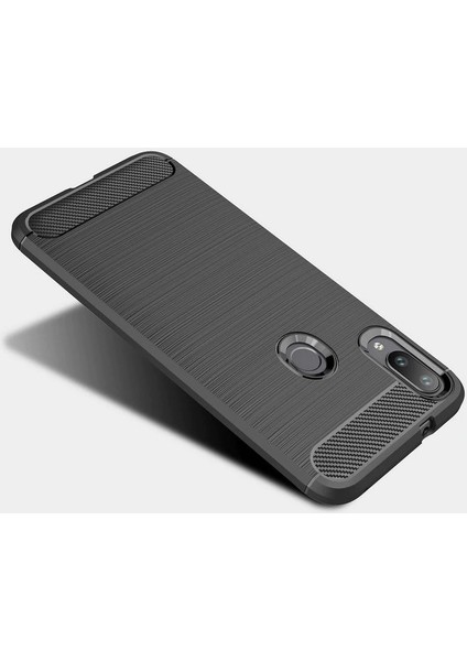 Samsung Galaxy M20 Brushed Carbon Fiber Silikon Kılıf