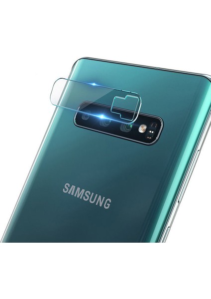 Samsung Galaxy S10 Plus Kamera Camı Lens Koruyucu Tempered Glass