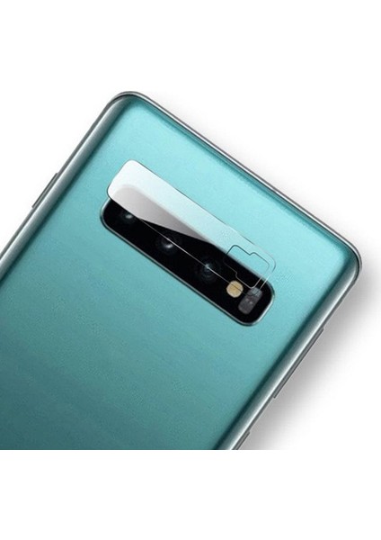 Samsung Galaxy S10 Plus Kamera Camı Lens Koruyucu Tempered Glass