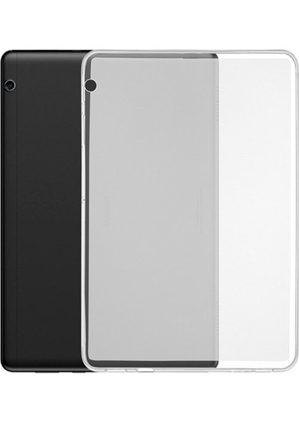 Huawei Mediapad T5 10.1 Inch Silikon Tpu Soft Kılıf - Şeffaf