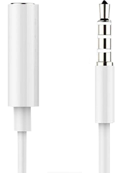 3.5 mm Aux, Kulaklık Uzatma Kablosu 1 mt Beyaz - Model No : MH023 fiyatları