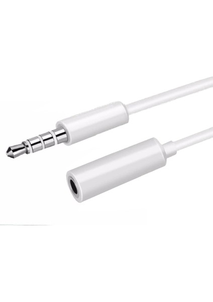 3.5 mm Aux, Kulaklık Uzatma Kablosu 1 mt Beyaz - Model No : MH023 modelleri