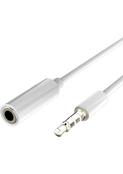 3.5 mm Aux, Kulaklık Uzatma Kablosu 1 mt Beyaz - Model No : MH023 fırsatları