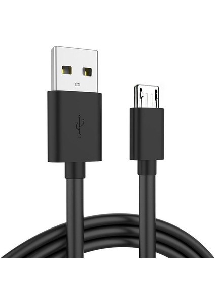 Micro USB Şarj ve Data Kablosu - 2 mt Siyah
