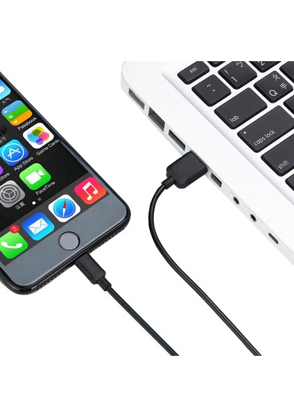 iPhone Uyumlu iPad Lightning USB Şarj ve Data Kablosu - 3 mt Siyah