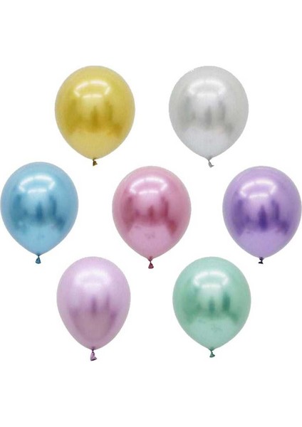 Balon Krom Parlak Mirror Karışık Renk 30 cm * 40 cm 10 Adet
