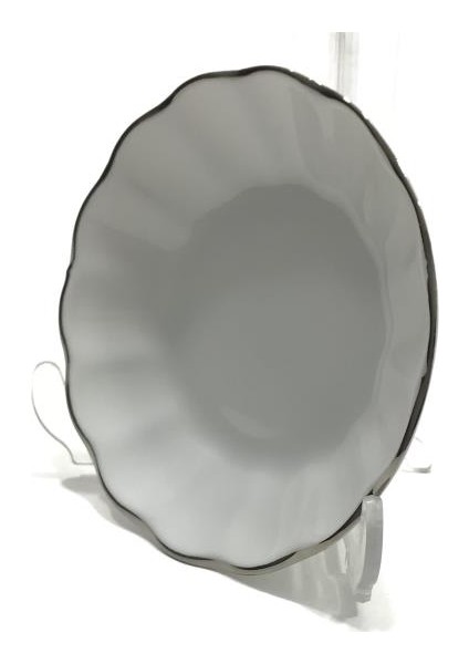 Porselen 6'Lı 127912 Platin Çay Tabağı fiyatları